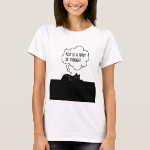 Minimalistisches motivierendes Katzenzitat Humor-G T-Shirt