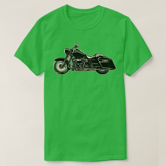 Minimalistisches Motorrad T-Shirt (Design vorne)