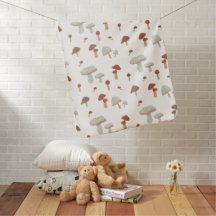 Minimalistisches Mushroom-Baby-Blanket