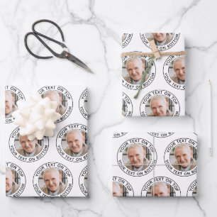 Minimalistisches Muster für benutzerdefinierte Tex Geschenkpapier Set