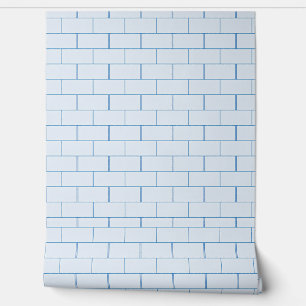 Minimalistisches Muster für blaues Ziegelmuster Tapete