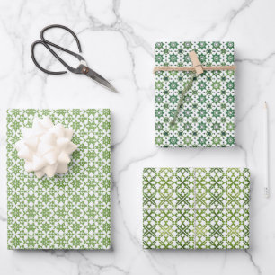 Minimalistisches Muster islamischer Geometrie Geschenkpapier Set