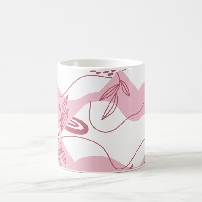 Minimalistisches Muster Kaffeemaschine Tasse (Mittel)