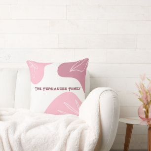 Minimalistisches Muster Personalisierter Drehkisse Kissen