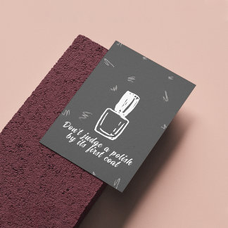 Minimalistisches Nagelstudio-Poster Poster