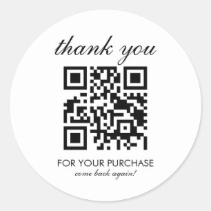 Minimalistisches Nagelstudio-Termin-QR-Code-Skript Runder Aufkleber