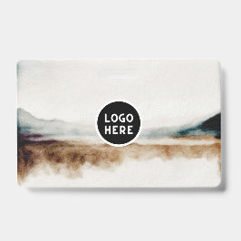 Minimalistisches natürliches Wasserfarbmuster Abst Ausweis