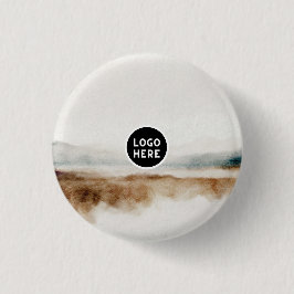 Minimalistisches natürliches Wasserfarbmuster Abst Button