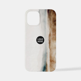 Minimalistisches natürliches Wasserfarbmuster Abst iPhone 12 Mini Hülle