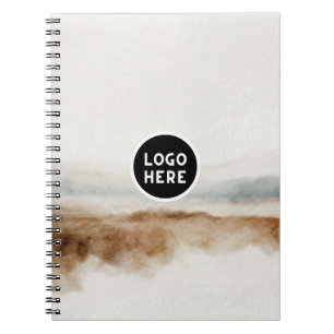 Minimalistisches natürliches Wasserfarbmuster Abst Notizblock