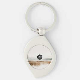 Minimalistisches natürliches Wasserfarbmuster Abst Schlüsselanhänger