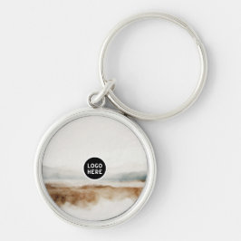 Minimalistisches natürliches Wasserfarbmuster Abst Schlüsselanhänger