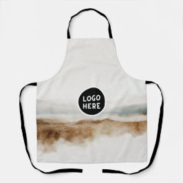 Minimalistisches natürliches Wasserfarbmuster Abst Schürze