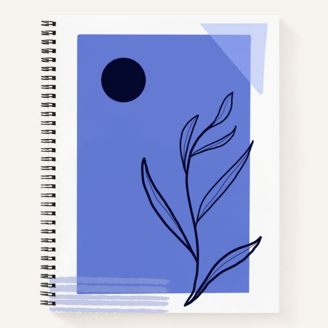 Minimalistisches Naturnotebook Notizbuch (Vorderseite)