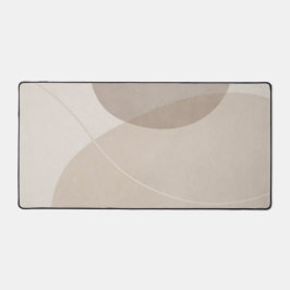 Minimalistisches Neutralbeige Schreibtischunterlage