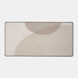 Minimalistisches Neutralbeige Schreibtischunterlage
