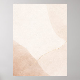 Minimalistisches neutrales abstraktes Wandkunstpos Poster