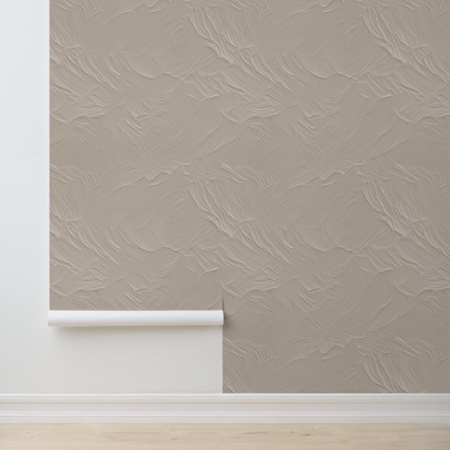 Minimalistisches neutrales Beige-Muster Tapete (Anwendung)