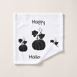 Minimalistisches Niedlich Happy Halloween Waschlappen