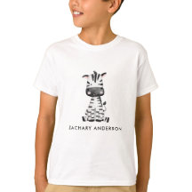 Minimalistisches Niedliches Baby Zebra Kinder Pers