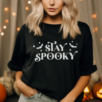 Minimalistisches Niedliches Bleibe Spooky Hallowee