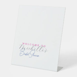 Minimalistisches Niedliches Brautparty Sockelschild