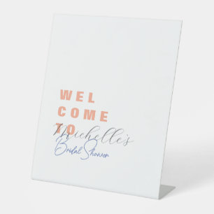 Minimalistisches Niedliches Brautparty Sockelschild