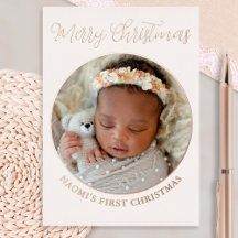 Minimalistisches Niedliches Foto Merry Baby's Firs