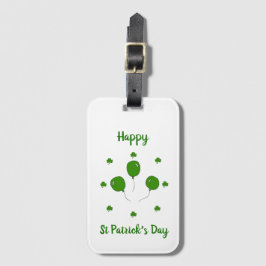 Minimalistisches Niedliches Happy St Patrick's Day Gepäckanhänger