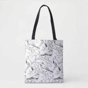 Minimalistisches nordamerikanisches Vögel-Linienku