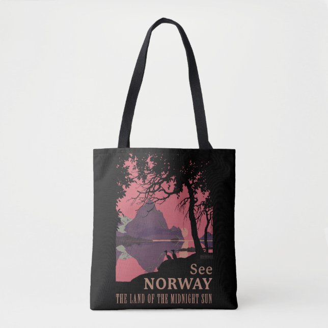 Minimalistisches Norwegen-Sonnenuntergangs-Poster  (Vorderseite)