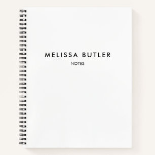 Minimalistisches Notebook Notizbuch
