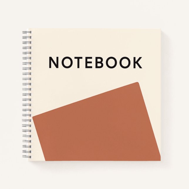 Minimalistisches Notebook Notizbuch (Vorderseite)