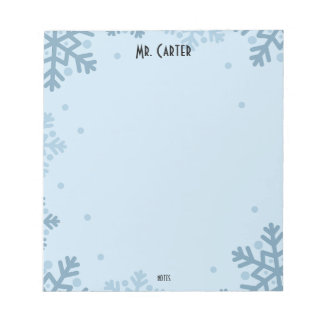 Minimalistisches Notizbuch mit Pastellblauen Forme Notizblock