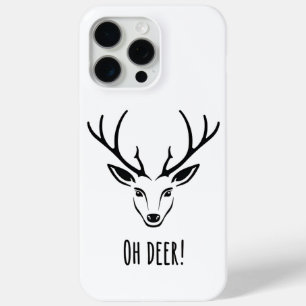 Minimalistisches Oh Deer Rentier iPhone 15 Pro Max Case-Mate iPhone Hülle