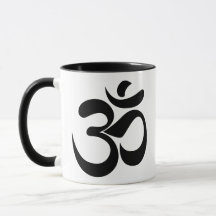 Minimalistisches Om Sanskrit-Symbol-Meditationsdes