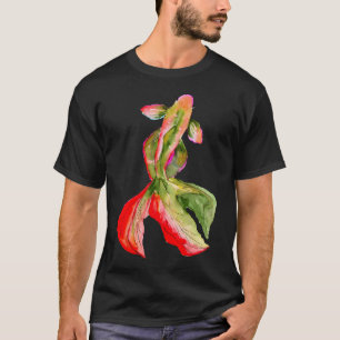 Minimalistisches orangefarbenes Salzwasserscheiben T-Shirt