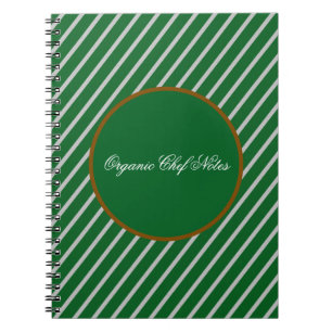 Minimalistisches organisches Kochbuch Spiral Notiz Notizblock
