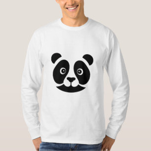 Minimalistisches Panda-Gesicht - Einfachheit in Sc T-Shirt