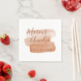 Minimalistisches Papier mit moderner Aquarellfarbe Serviette