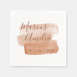 Minimalistisches Papier mit moderner Aquarellfarbe Serviette