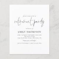 Minimalistisches Party für die Vergabe von Aufträg