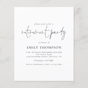 Minimalistisches Party für die Vergabe von Aufträg