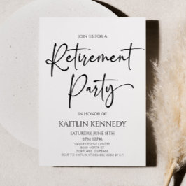 Minimalistisches Party für moderne Elegante Alters Einladung