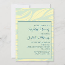 Minimalistisches Pastel-Leaf-Brautparty