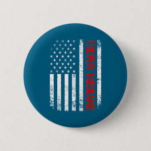 Minimalistisches patriotisches Ehemann-Amerikanisc Button