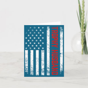 Minimalistisches patriotisches Ehemann-Amerikanisc Karte