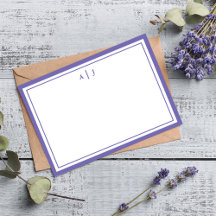 Minimalistisches Periwinkle-Monogramm