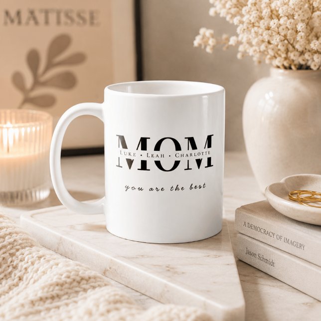 Minimalistisches personalisiertes Geschenk mit Mut Kaffeetasse (Von Creator hochgeladen)