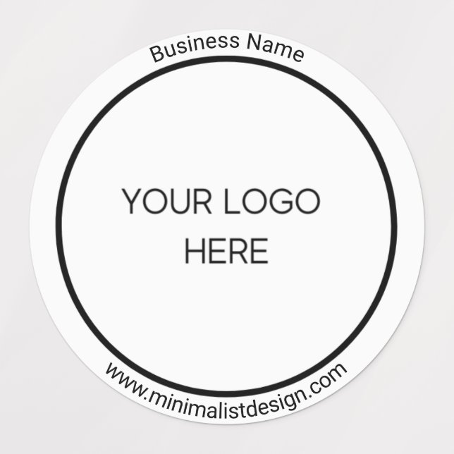 Minimalistisches Personalisiertes Logo Etiketten (Design 1)